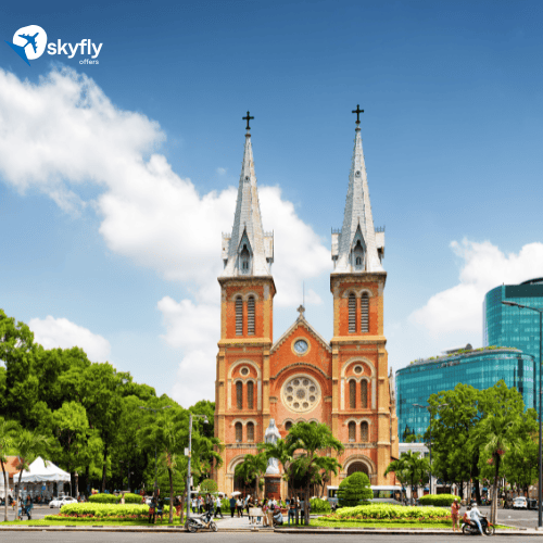 Saigon Notre-Dame Basilica in Vietnam