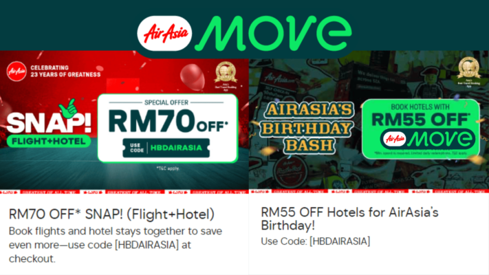 Flight+Hotel Deals & Birthday Bash Discounts! AirAsia